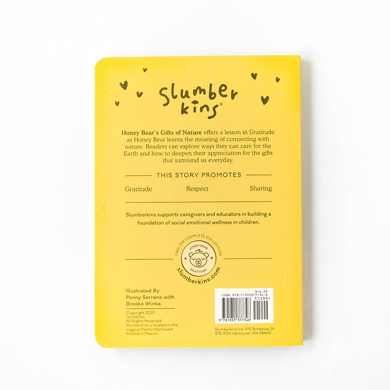 Slumberkins Inc. - Honey Bear's Gratitude Plush Set - with 2 books!