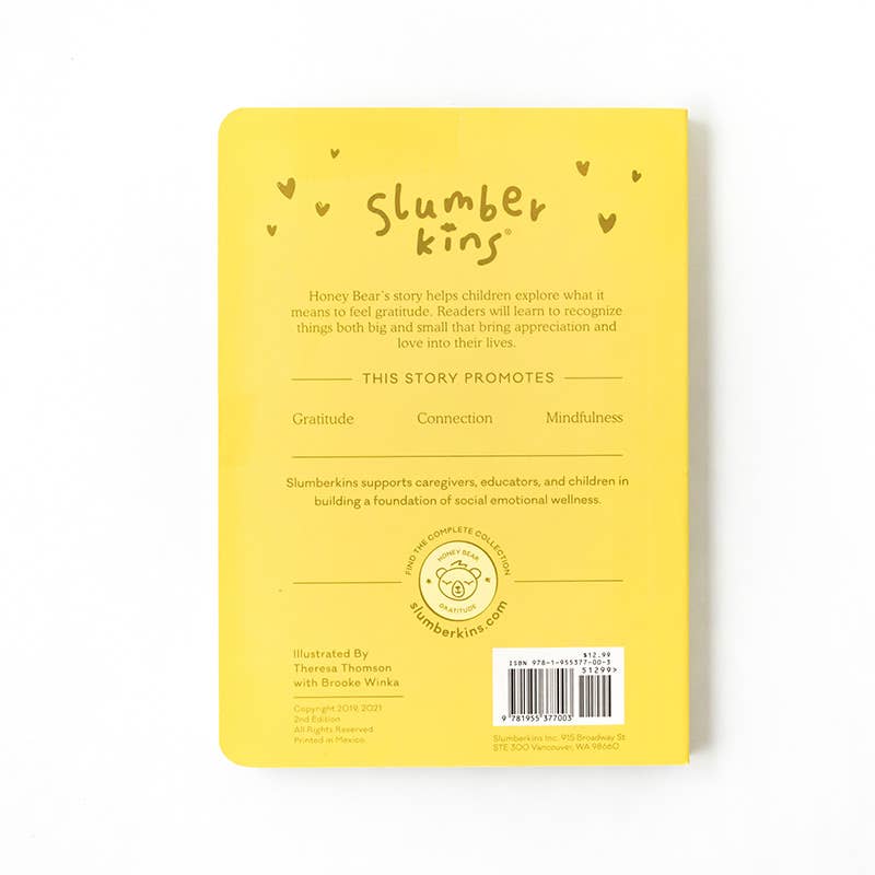 Slumberkins Inc. - Honey Bear's Gratitude Plush Set - with 2 books!