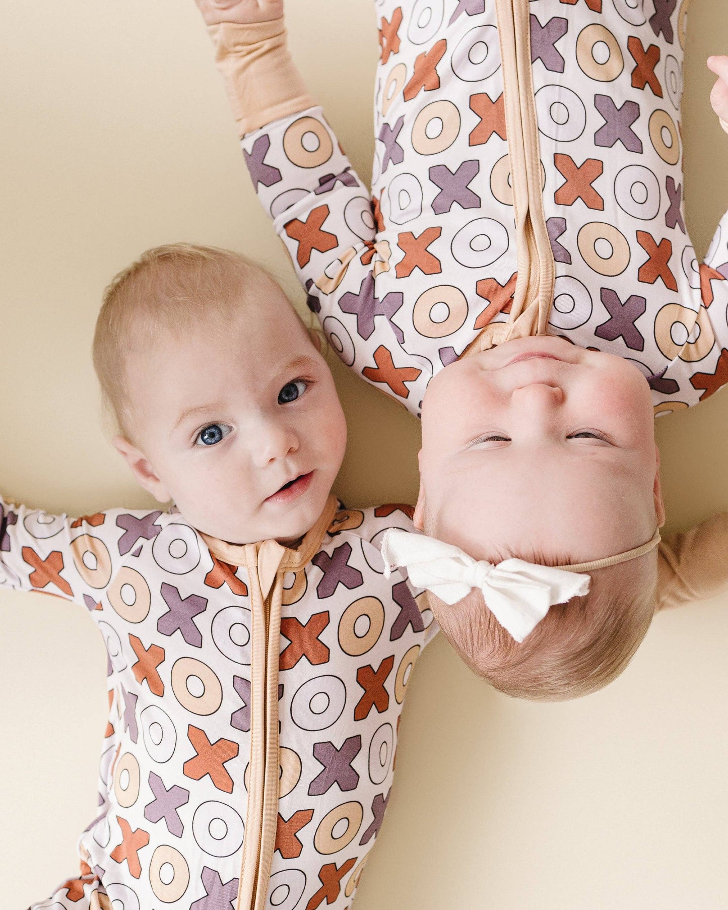 Lucky Panda Kids - Valentine's Day Baby Bamboo Zip Romper | Xoxo