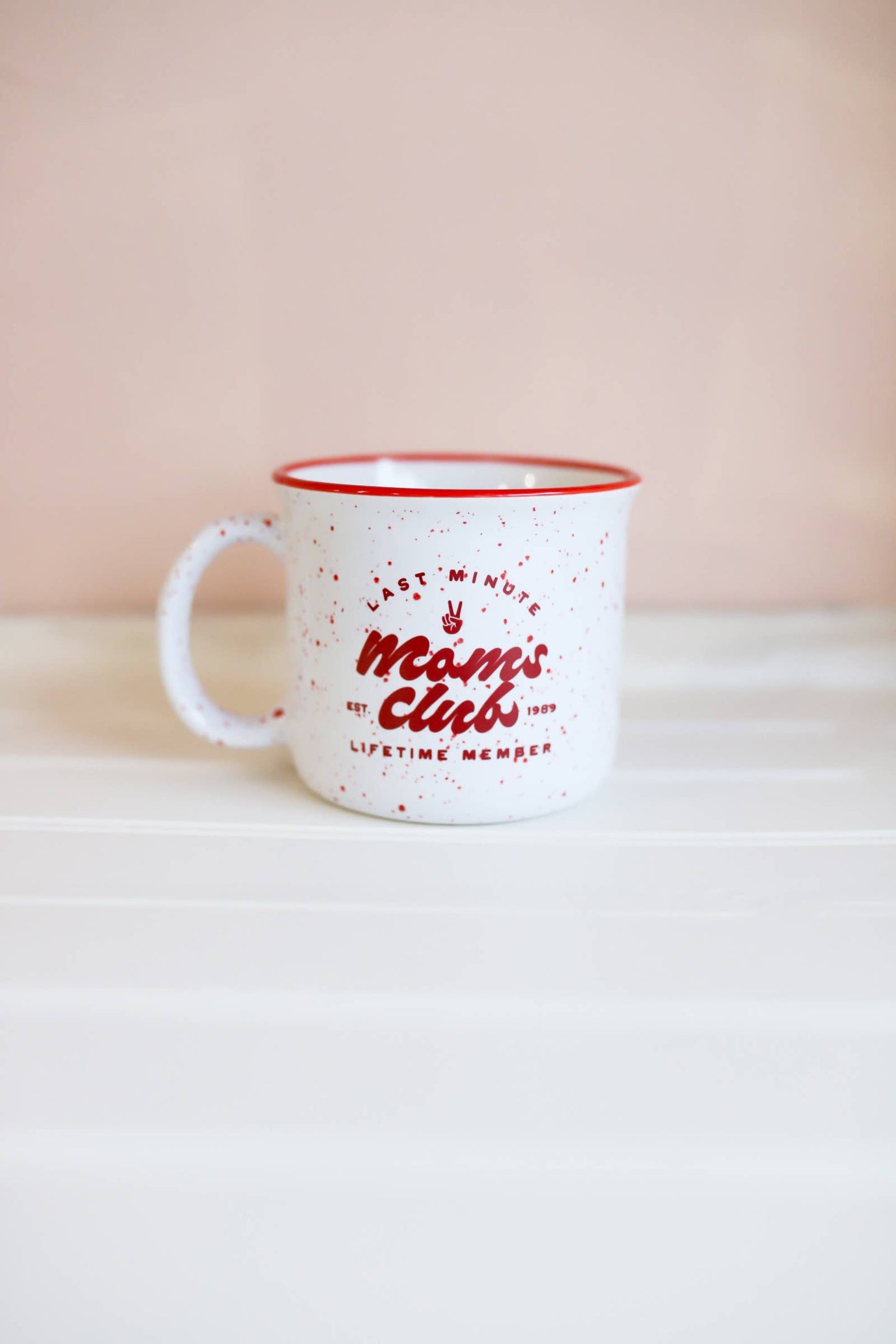 Last Minute Moms Club 14oz Ceramic Mug, Campfire Mug