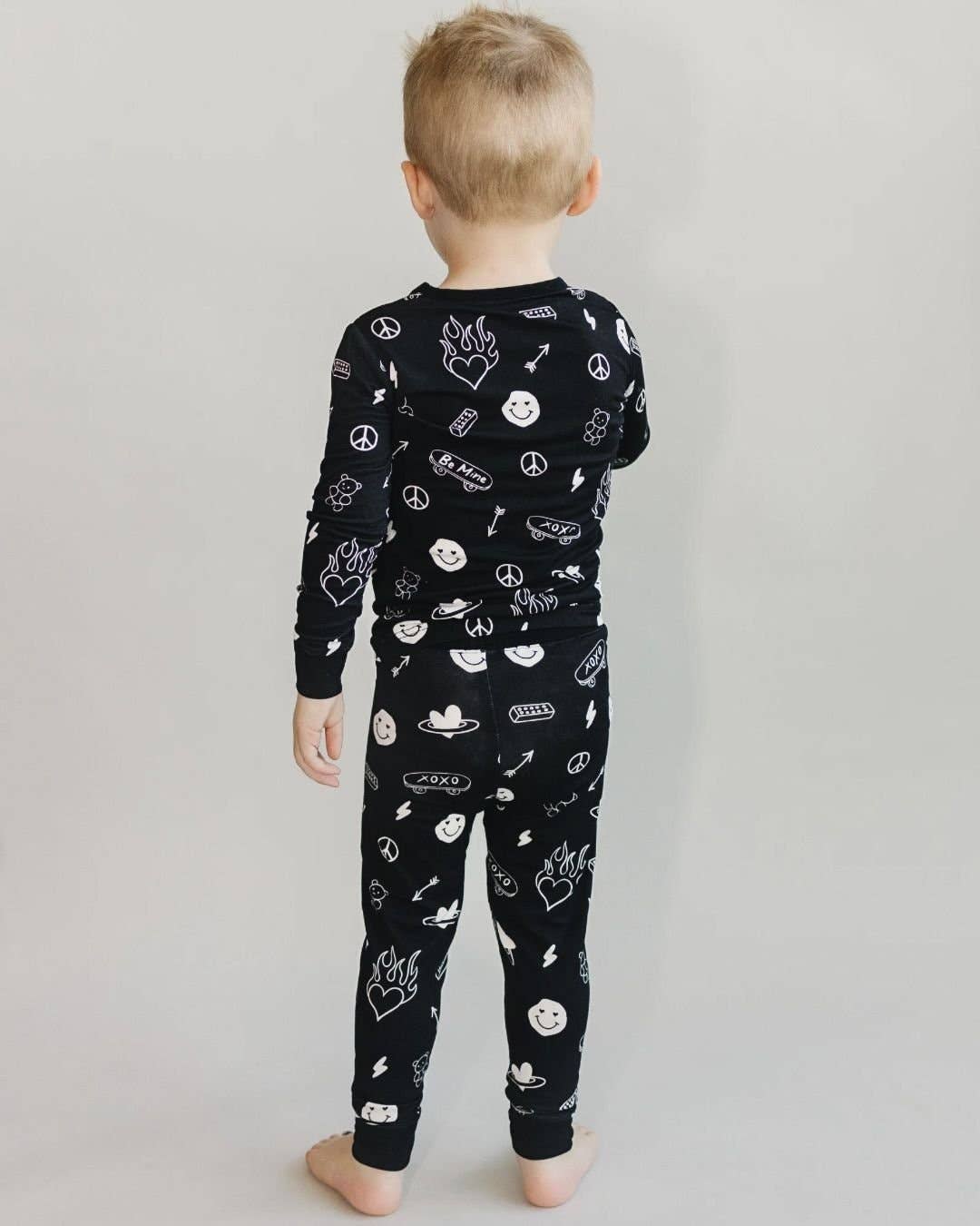 Lucky Panda Kids - Bamboo Kids Clothing Two Piece Set | Be Mine