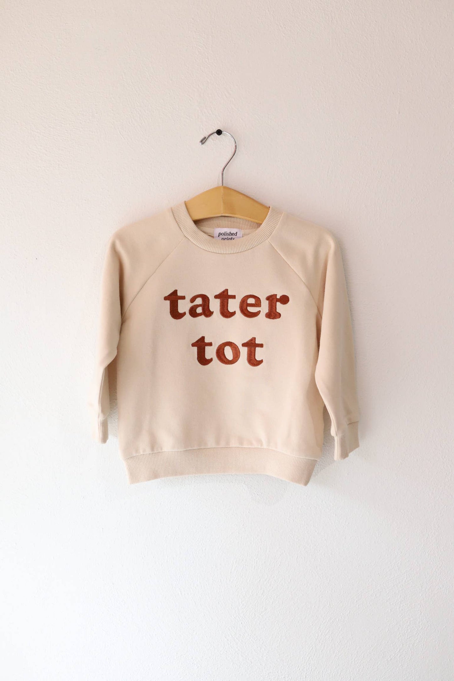 Tater Tot Embroidered Kids Pullover Sweatshirt, Toddler