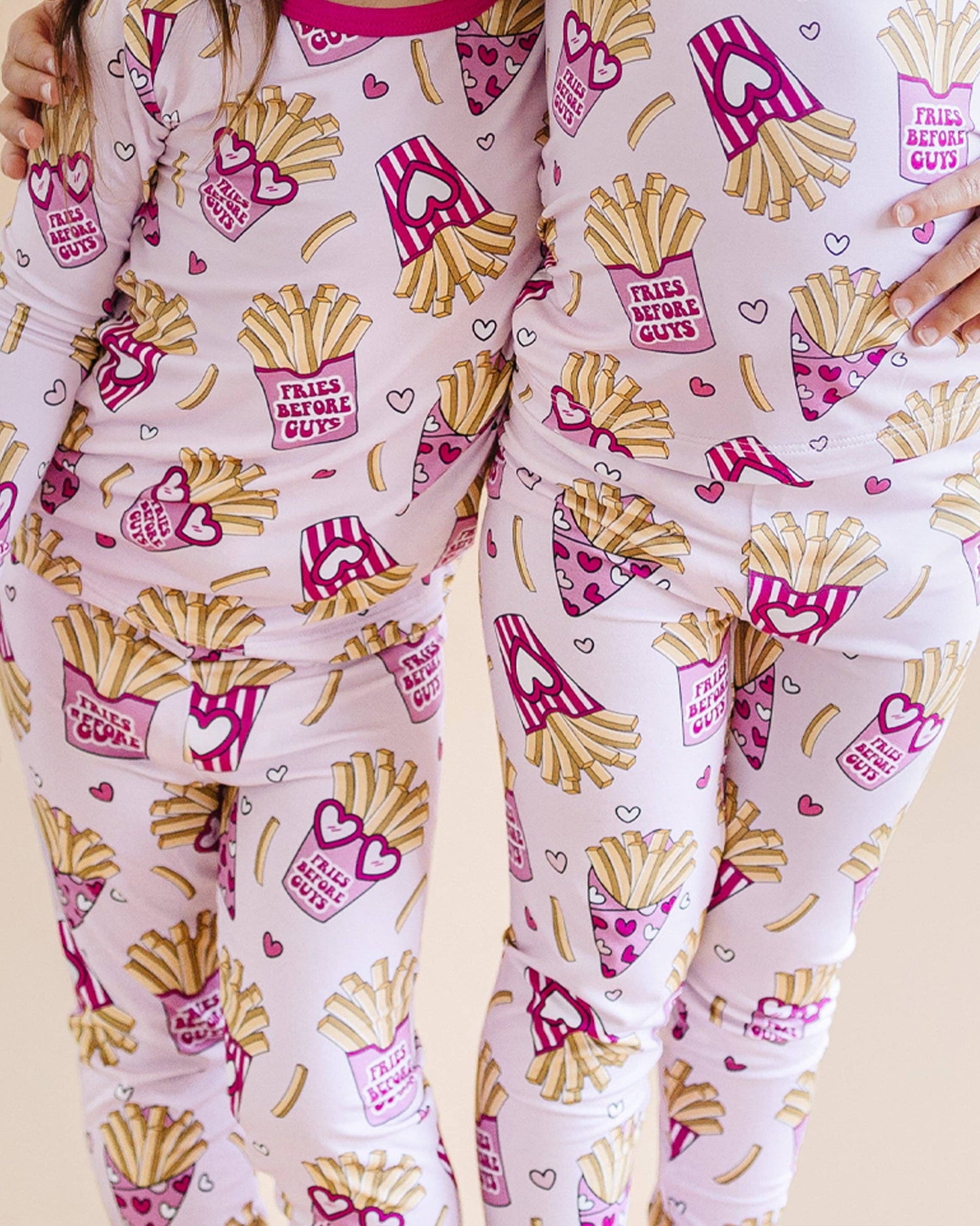 Lucky Panda Kids - Valentine's Day Kids Bamboo Pajamas Set | Fries Before Guys