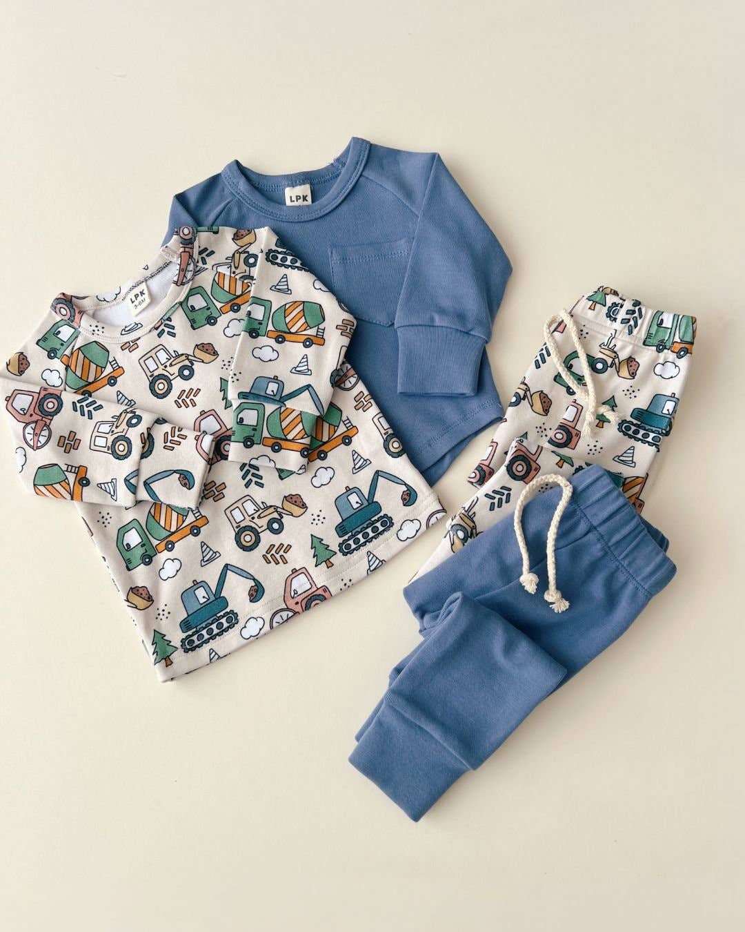 Lucky Panda Kids - Lounge Set | Ocean Blue