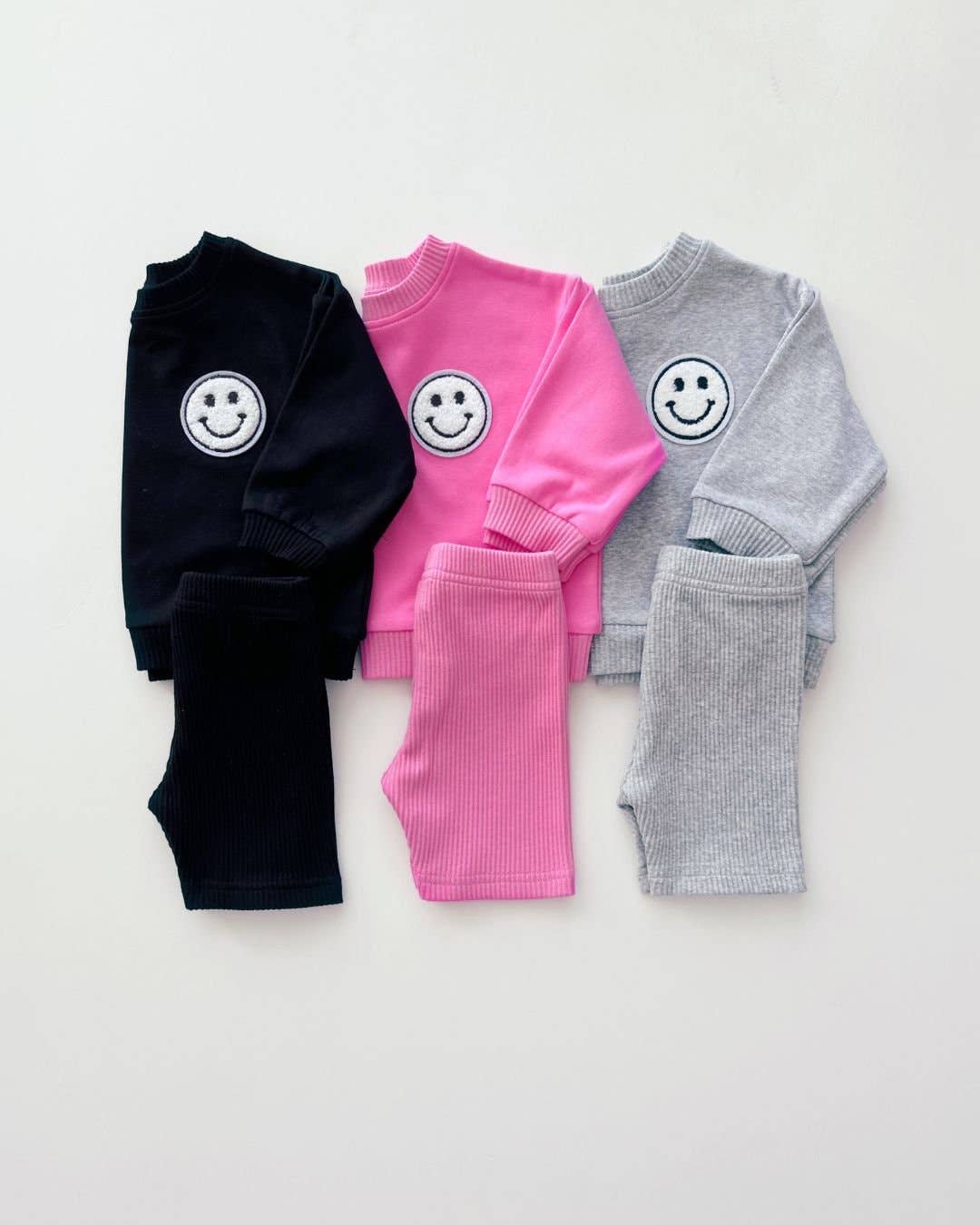Lucky Panda Kids - Baby & Kids Biker Shorts Set | Gray