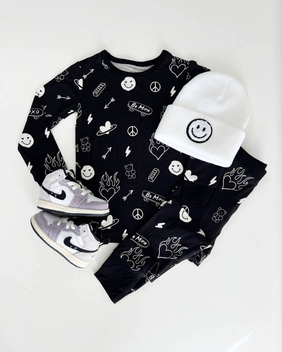 Lucky Panda Kids - Bamboo Kids Clothing Two Piece Set | Be Mine