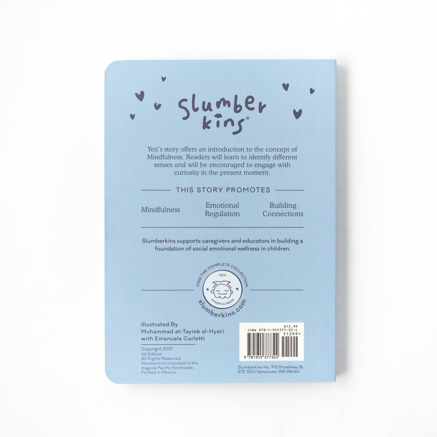 Slumberkins Inc. - Yeti's Mindfulness Plush Set - with 2 books!