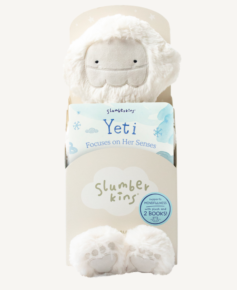 Slumberkins Inc. - Yeti's Mindfulness Plush Set - with 2 books!
