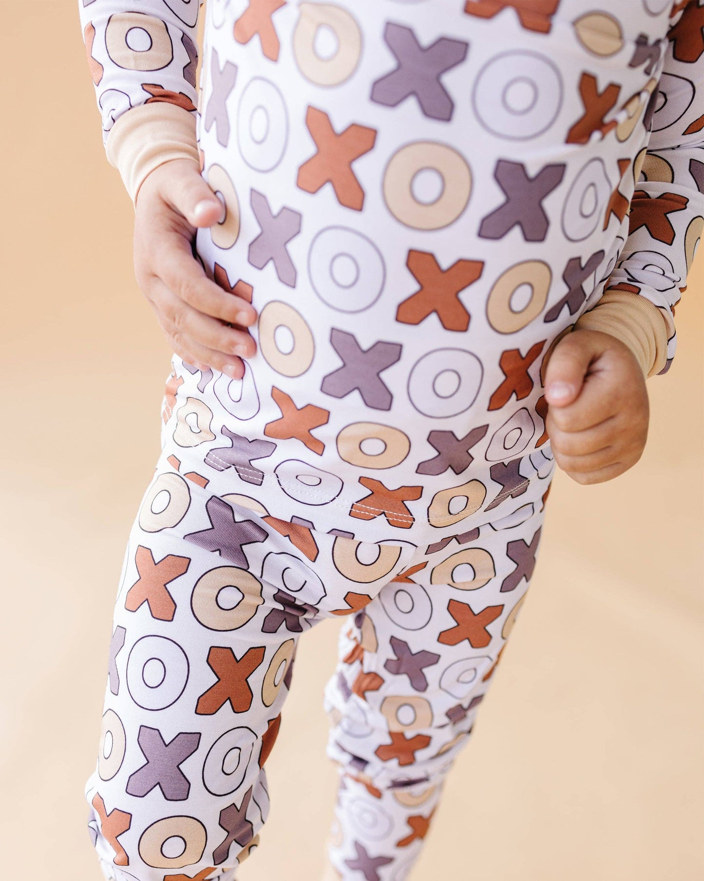 Lucky Panda Kids - Valentine's Day Kids Bamboo Pajamas Two Piece Set | Xoxo