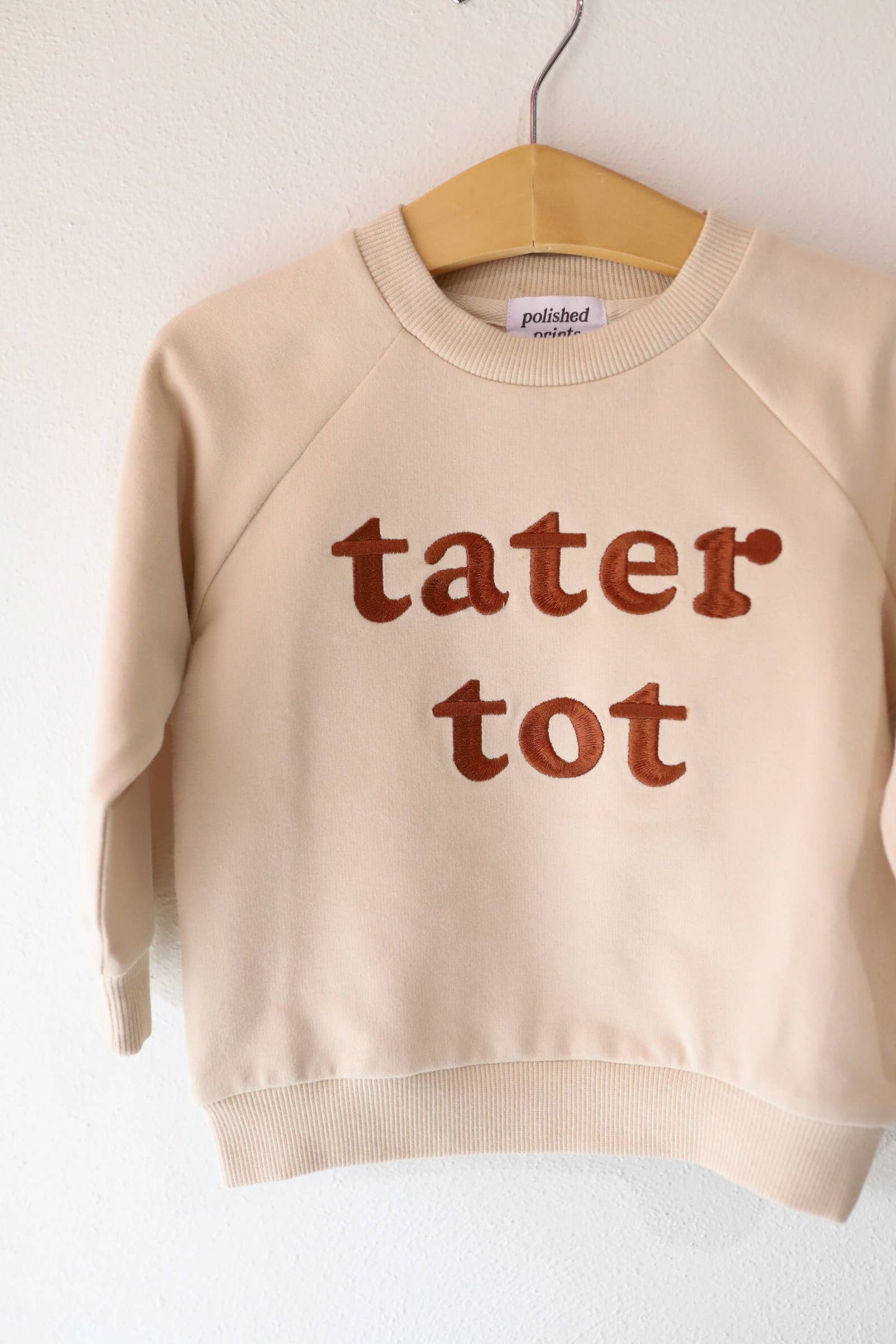 Tater Tot Embroidered Kids Pullover Sweatshirt, Toddler