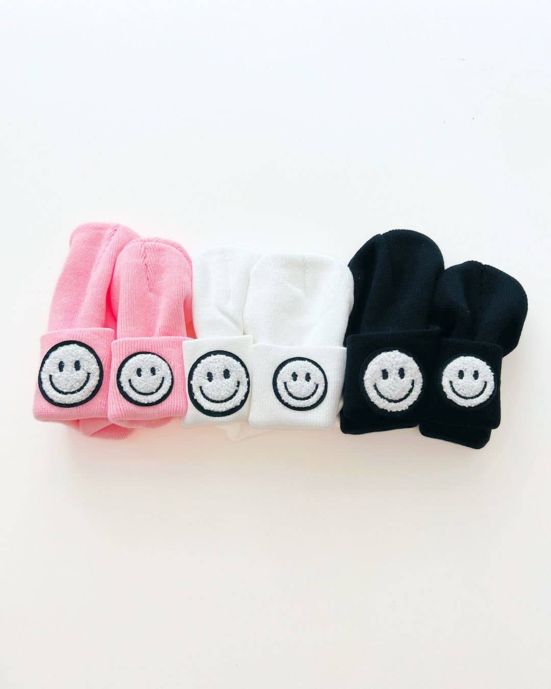 Lucky Panda Kids - Smiley Baby & Kids' Beanie | Pink