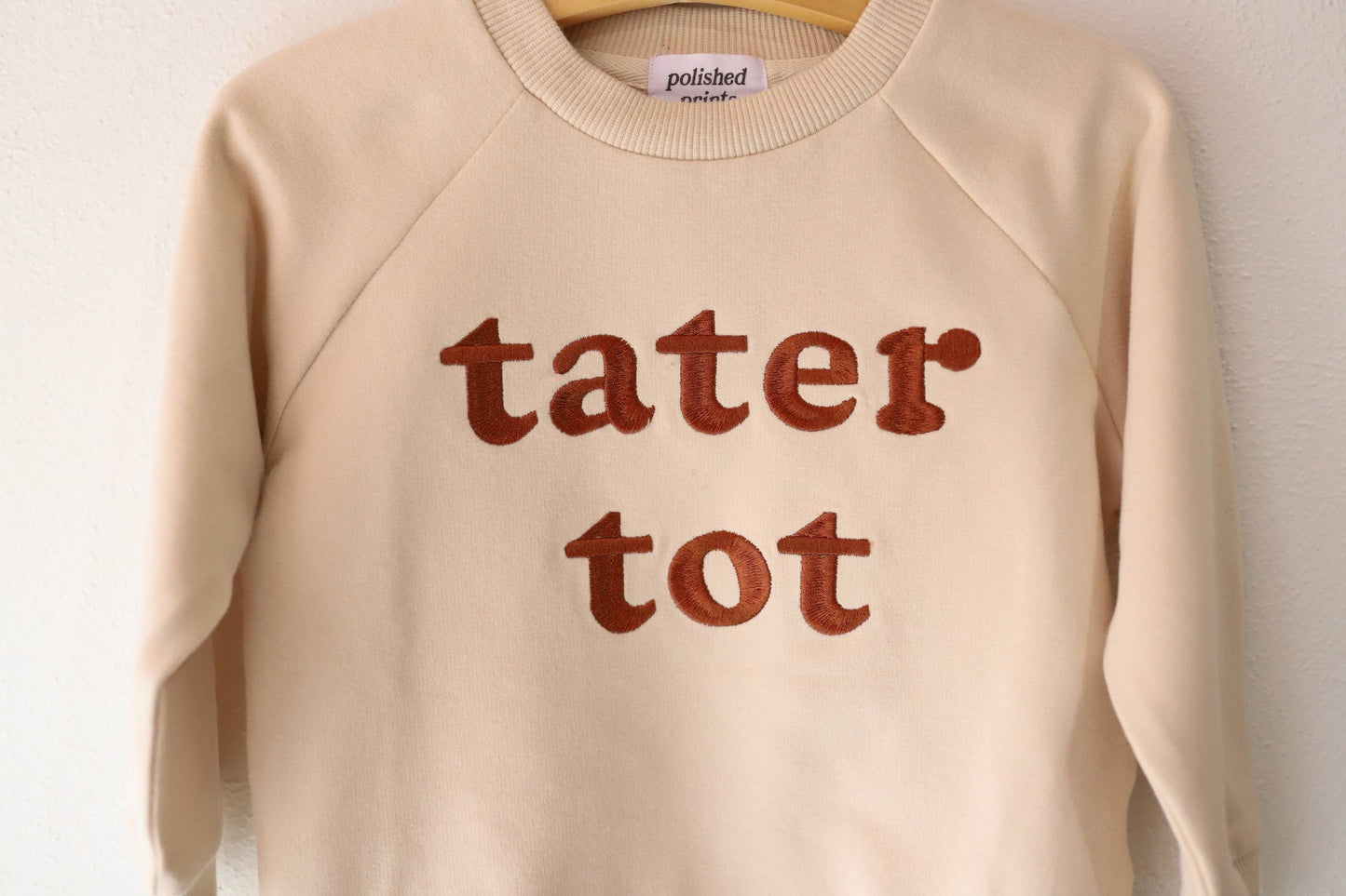 Tater Tot Embroidered Kids Pullover Sweatshirt, Toddler