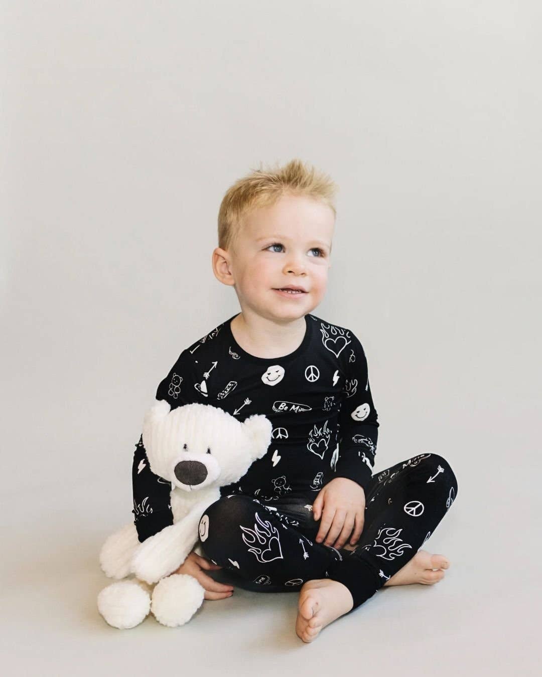 Lucky Panda Kids - Bamboo Kids Clothing Two Piece Set | Be Mine
