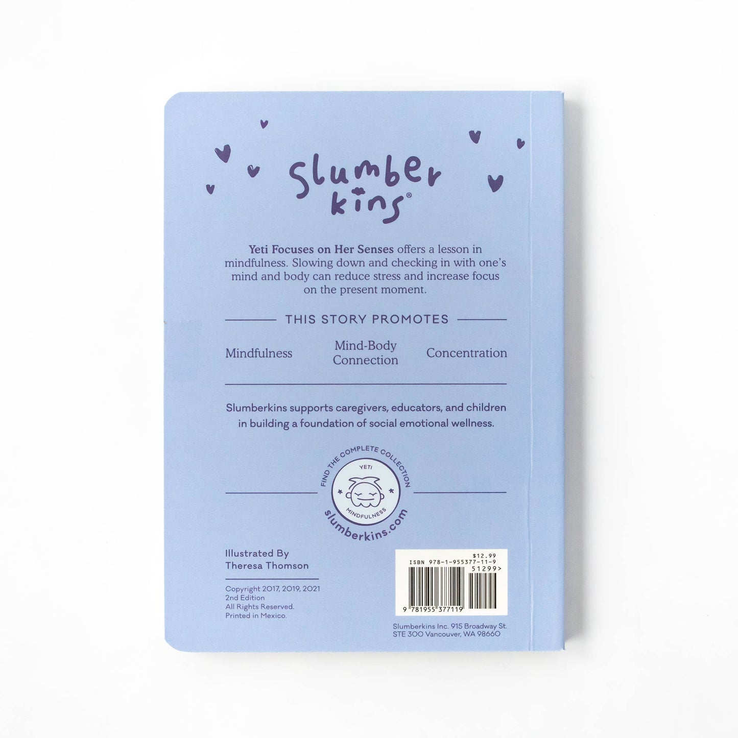 Slumberkins Inc. - Yeti's Mindfulness Plush Set - with 2 books!