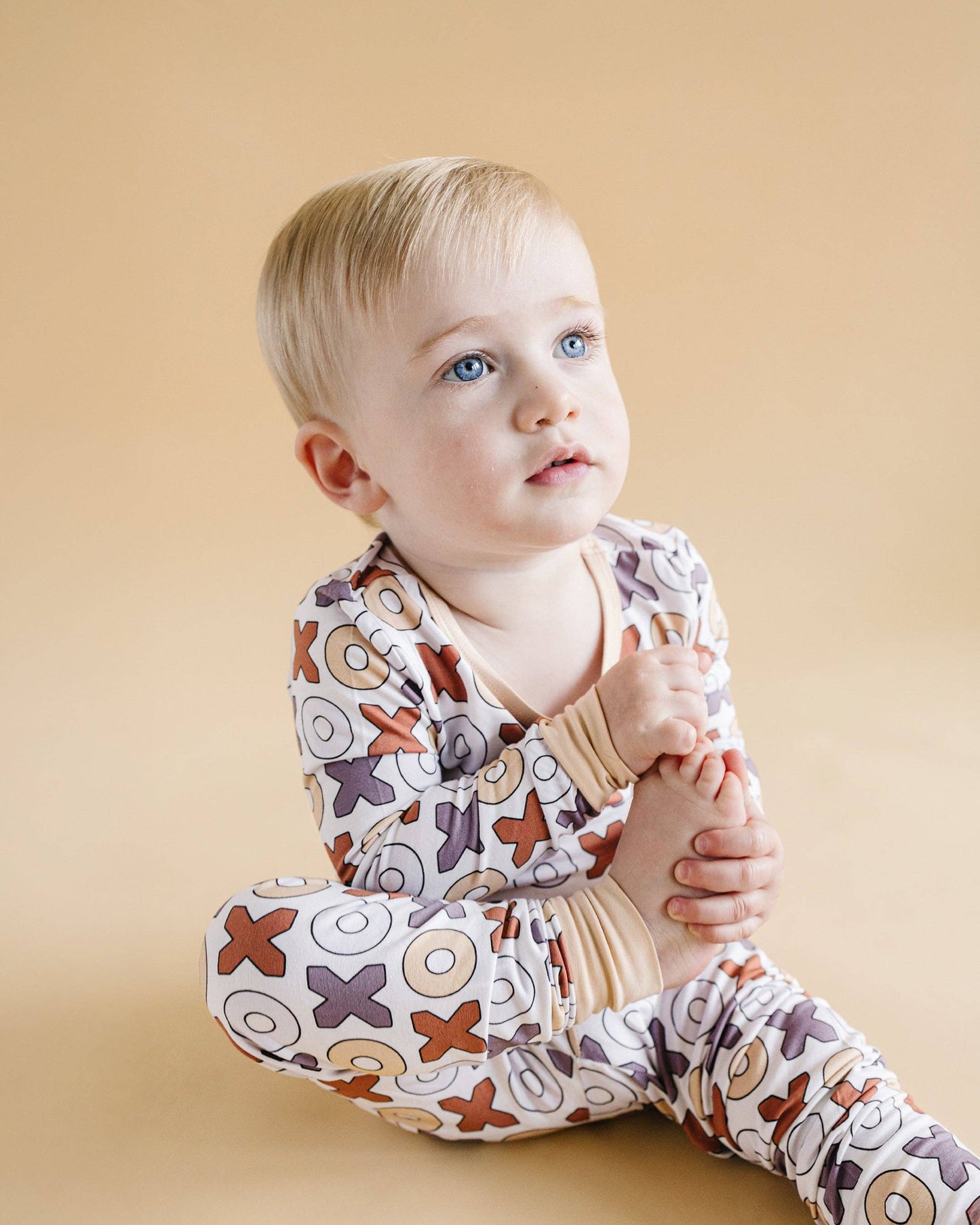 Lucky Panda Kids - Valentine's Day Kids Bamboo Pajamas Two Piece Set | Xoxo
