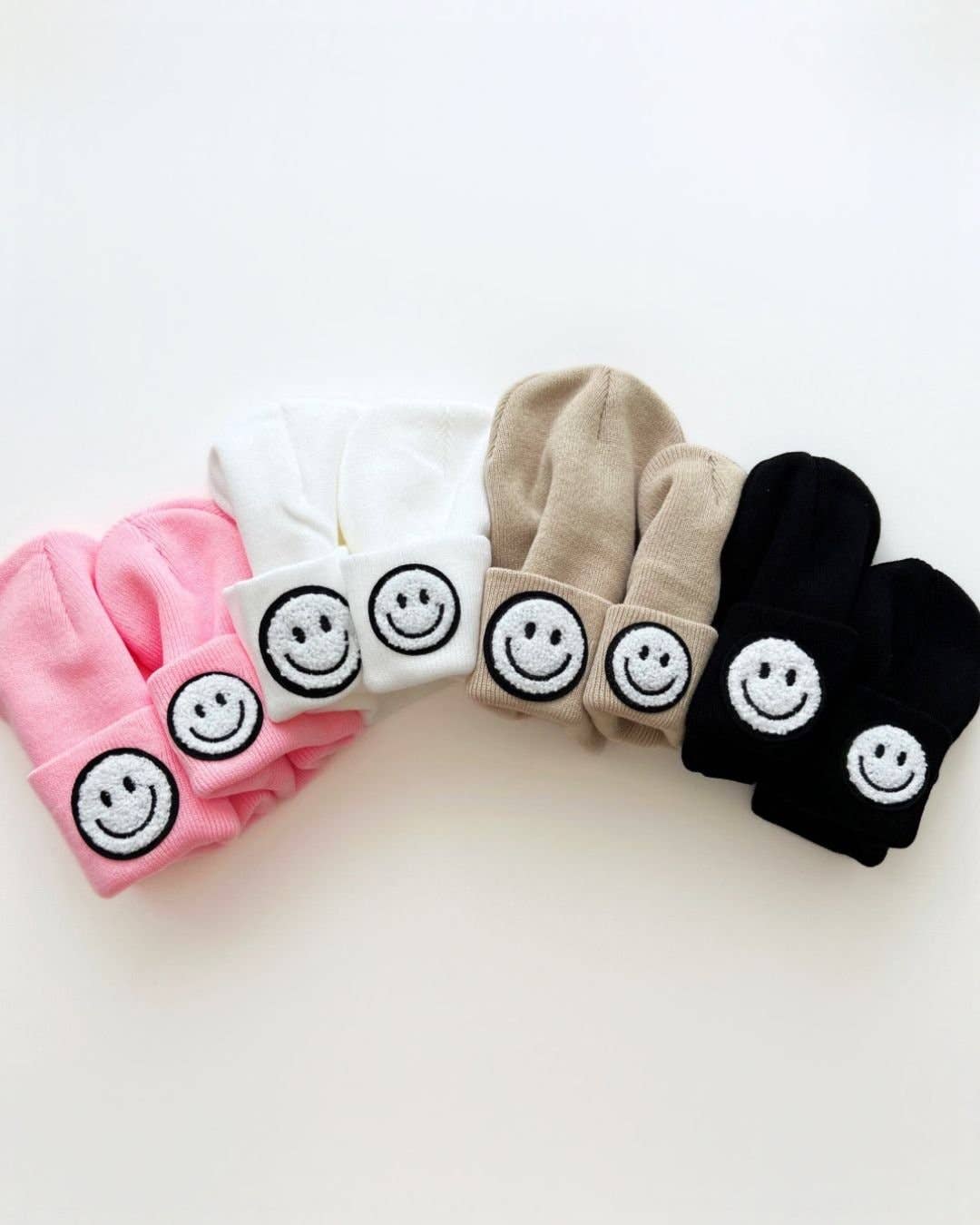 Lucky Panda Kids - Smiley Baby & Kids' Beanie | Pink