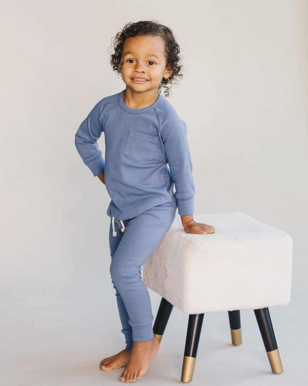 Lucky Panda Kids - Lounge Set | Ocean Blue