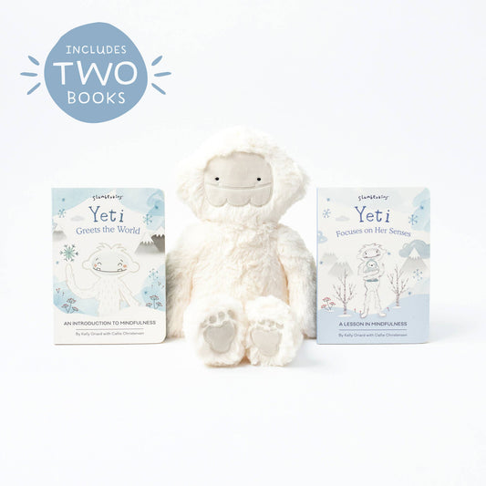 Slumberkins Inc. - Yeti's Mindfulness Plush Set - with 2 books!