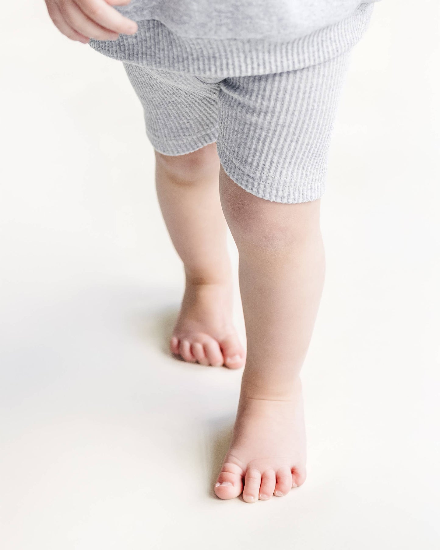 Lucky Panda Kids - Baby & Kids Biker Shorts Set | Gray