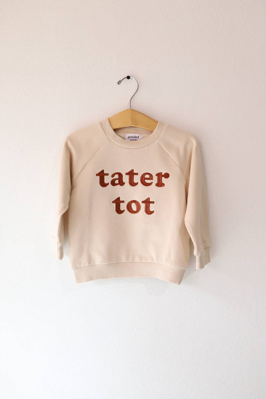 Tater Tot Embroidered Kids Pullover Sweatshirt, Toddler