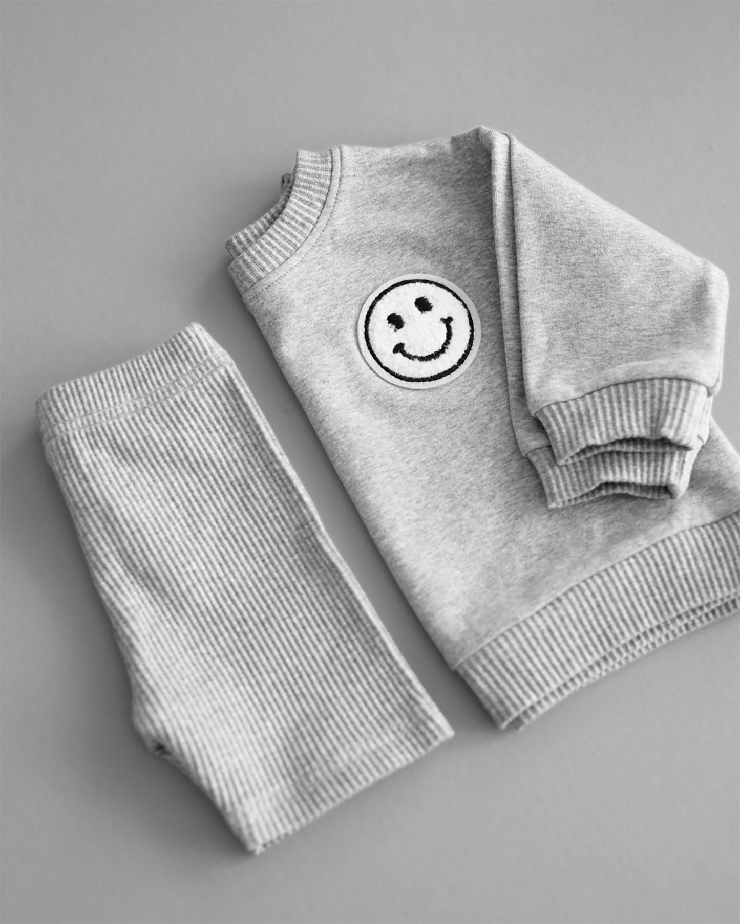 Lucky Panda Kids - Baby & Kids Biker Shorts Set | Gray