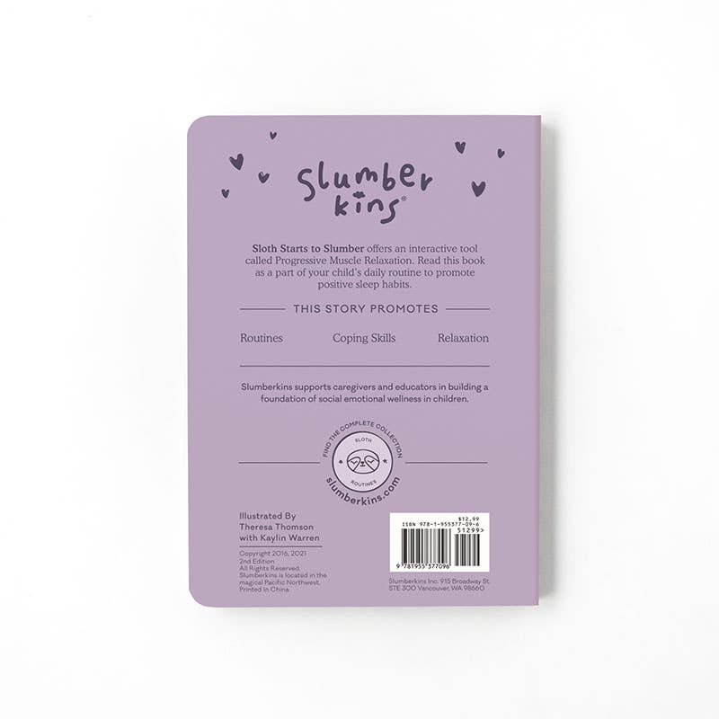 Slumberkins Inc. - Sloth's Routines Plush Set - with 2 books!