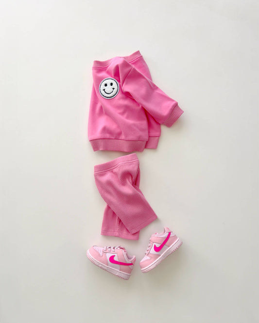 Lucky Panda Kids - Baby & Kids Biker Shorts Set | Pink