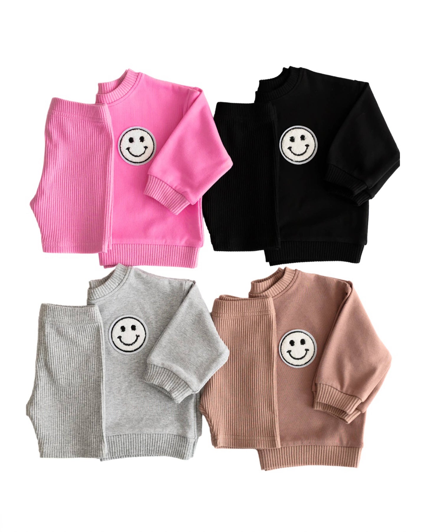 Lucky Panda Kids - Baby & Kids Biker Shorts Set | Pink