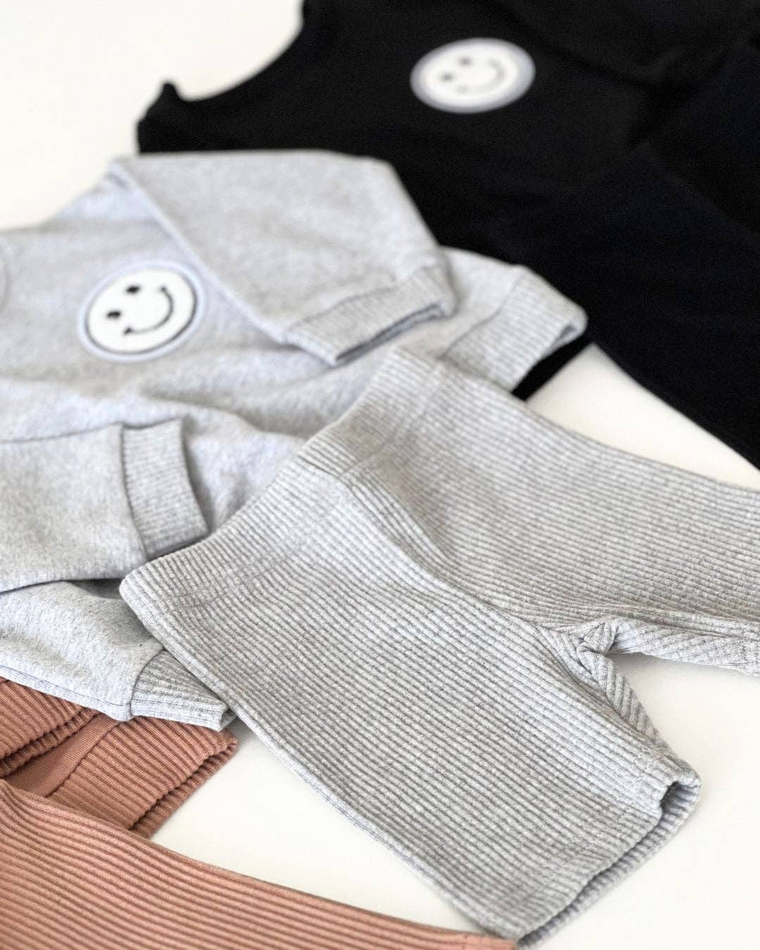 Lucky Panda Kids - Baby & Kids Biker Shorts Set | Gray