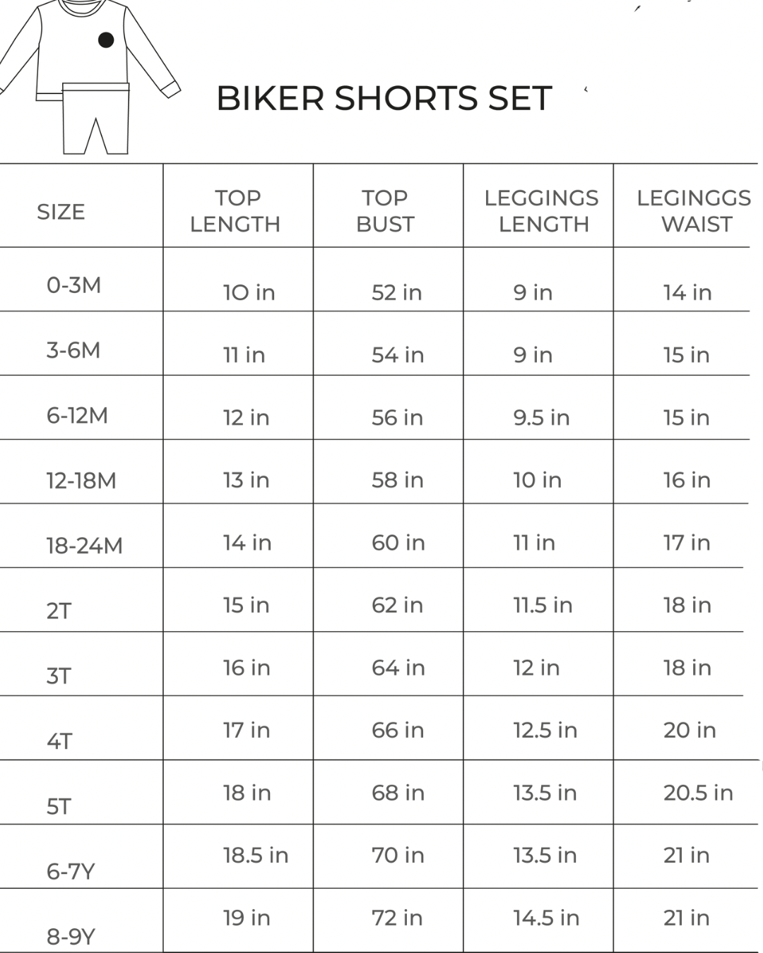 Lucky Panda Kids - Baby & Kids Biker Shorts Set | Gray