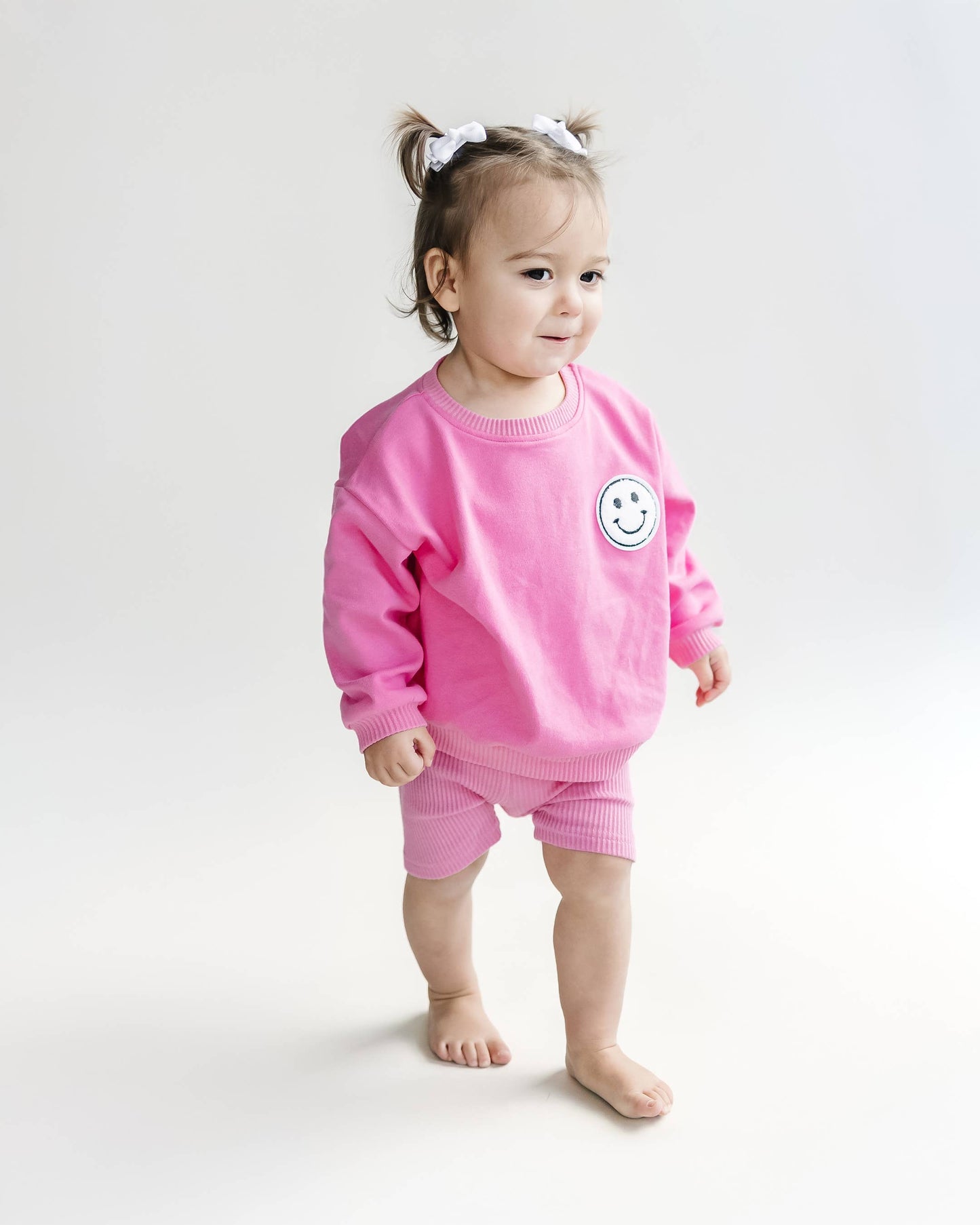 Lucky Panda Kids - Baby & Kids Biker Shorts Set | Pink