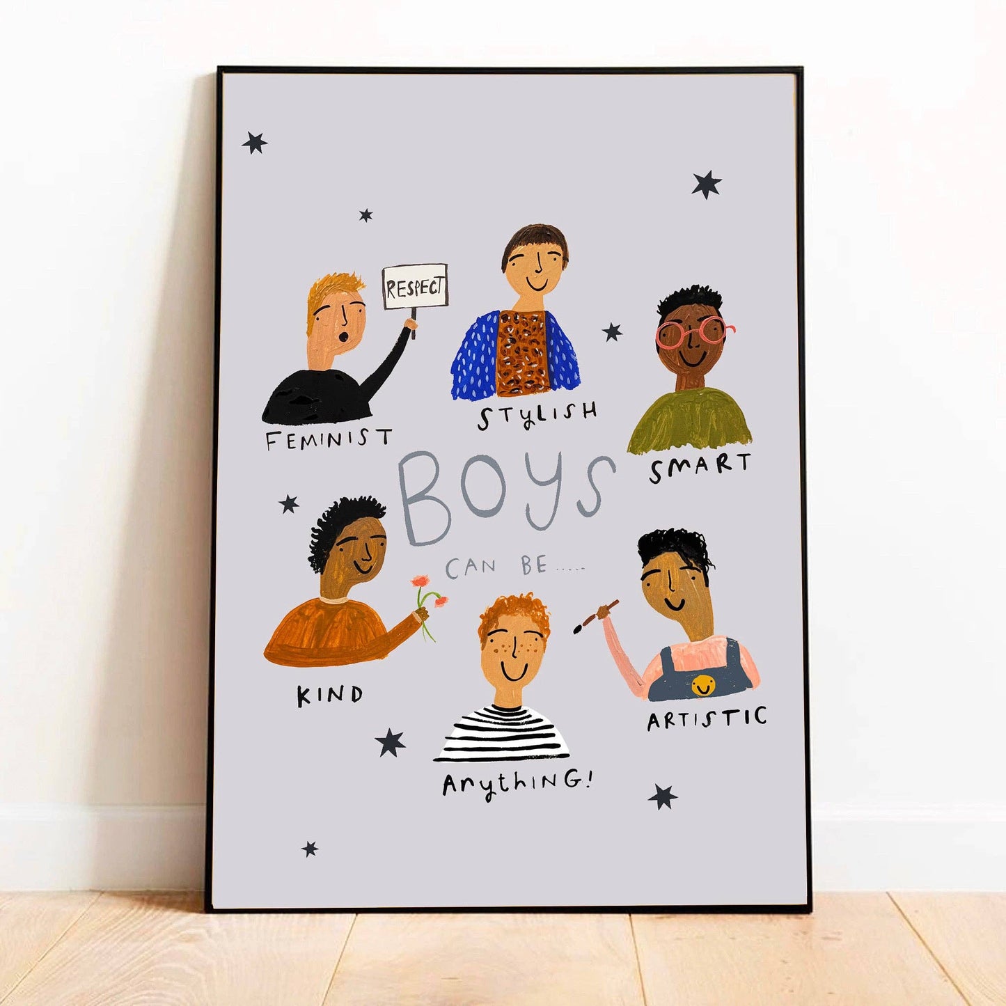 yaya studio - Boys Can Be Art Print